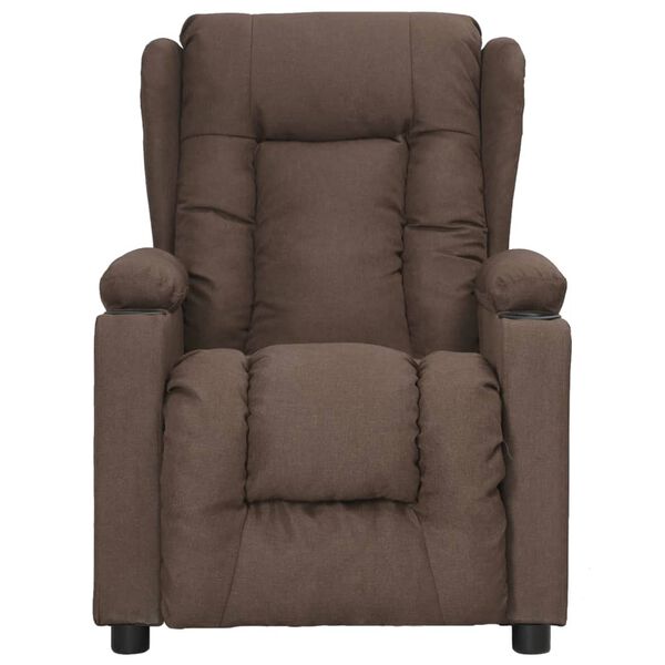 vidaXL Relaxsessel Taupe Stoff
