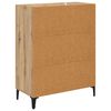 vidaXL Sideboard Artisan-Eiche 69,5 x 34 x 90 cm Verbundholz und Eisen