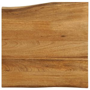 vidaXL Tischplatte mit Baumkante 40x40x3,8 cm Massivholz Mango