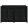 vidaXL Outdoor-K&uuml;chenschrank Schwarz 106x55x64 cm Massivholz Kiefer