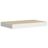 vidaXL Schweberegale 4 Stk. Eichen-Optik und Wei&szlig; 40x23x3,8 cm MDF