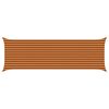 vidaXL Sonnensegel Orange und Braun 6 x 2 m 100 % Polyester Oxford