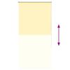 vidaXL Verdunkelungsrollo Gelb 70x150 cm Stoffbreite 65,7 cm Polyester
