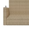 vidaXL H&auml;ngebank Beige 119x56x48 cm Poly Rattan