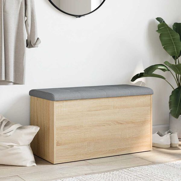 vidaXL Aufbewahrungsbank Sonoma-Eiche 82 x 42 x 45 cm Holzwerkstoff