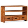 vidaXL TV-Schrank Massivholz Akazie 90x30x55 cm