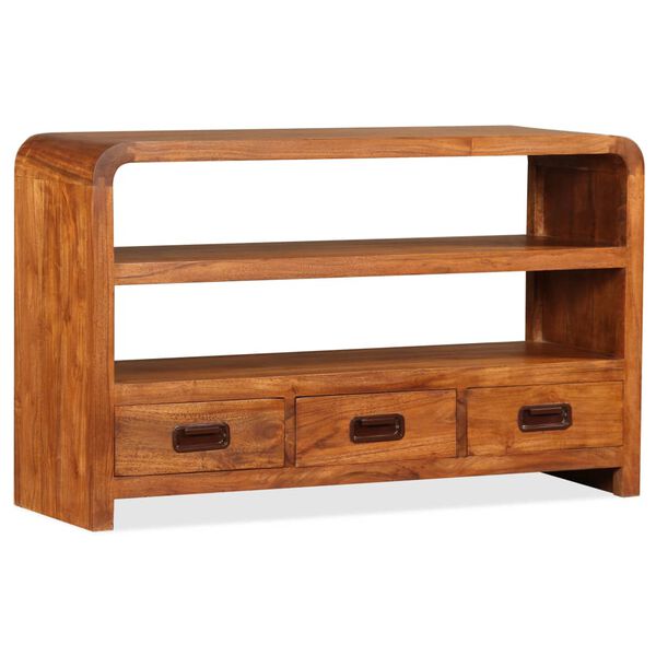 vidaXL TV-Schrank Massivholz Akazie 90x30x55 cm