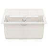 vidaXL Waschbecken Wei&szlig; 780 x 500 mm 80% Quarz und 20% Harz