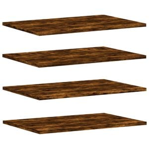 vidaXL Wandregale 4 Stk. R&auml;uchereiche 60x40x1,5 cm Holzwerkstoff