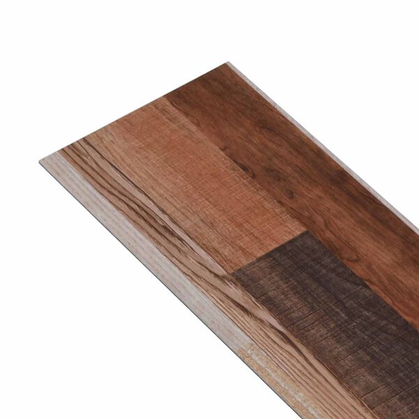 vidaXL Bodenplanken 18 pcs Mehrfarbig 2,51 m&sup2; PVC