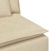 vidaXL Modulares Sofa Mittelmodul mit Kissen Creme 100 cm
