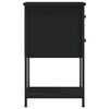 vidaXL Nachttische 2 Stk. Schwarz 32x42x70 cm Holzwerkstoff