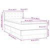 vidaXL Boxspringbett mit Matratze Schwarz 90x220 cm Samt