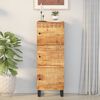 vidaXL Highboard mit 3 T&uuml;ren 40x33x110 cm Massivholz Mango & Eisen