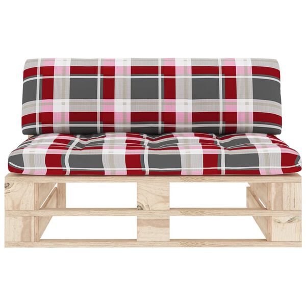 vidaXL Outdoor-Mittelsofa Paletten Imprägniertes Kiefernholz