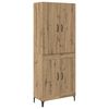 vidaXL Highboard Artisan-Eiche 69,5 x 34 x 180 cm Holzwerkstoff