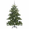 vidaXL K&uuml;nstlicher klappbarer Weihnachtsbaum Gr&uuml;n 150 cm PVC und Stahl