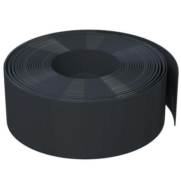 vidaXL Rasenkante Schwarz 10 m 20 cm Polyethylen
