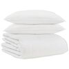 vidaXL Winterbettdecke mit Kissen 3 pcs Wei&szlig; Daunenfeder