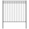 vidaXL Zaunelement ASSEN Grau 170 x 200 cm Stahl