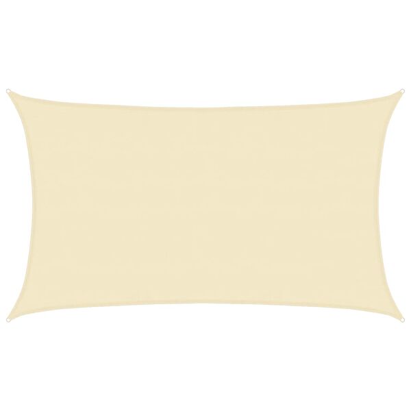 vidaXL Sonnensegel 160 g/m² Creme 5x8 m HDPE