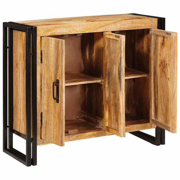 vidaXL Sideboard Braun 80 x 33 x 70 cm Massivholz Mango