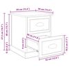 vidaXL Nachttisch Artisan-Eiche 39 x 39 x 47,5 cm Holzwerkstoff