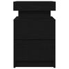 vidaXL Nachttisch 2 pcs Schwarz Eichen-Optik 35 x 39 x 55 cm