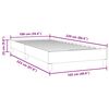 vidaXL Boxspringbett ohne Matratze Schwarz 100x220 cm Samt