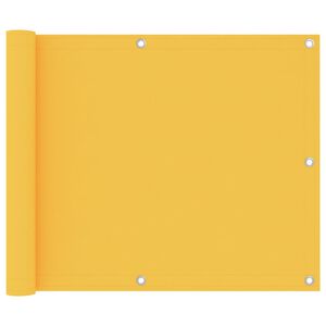 vidaXL Balkon-Sichtschutz Gelb 75x600 cm Oxford-Gewebe