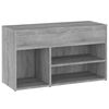 vidaXL Schuhbank Grau Sonoma 80x30x45 cm Holzwerkstoff
