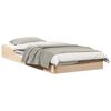 vidaXL Bettrahmen Braun 80 x 200 cm Massives Kiefernholz
