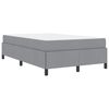 vidaXL Boxspringbett Hellgrau 120 x 200 cm Stoff