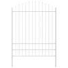 vidaXL Gartenzaun WOERDEN 4 stk. 170 x 225 cm Wei&szlig;