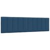 vidaXL Bett mit Matratze "Hanko" Blau 180x200 cm Stoff