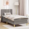 vidaXL Bettrahmen Taupe 80 x 200 cm Polyester