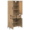 vidaXL Highboard mit Schubladen 2 pcs Artisan-Eiche Holzwerkstoff