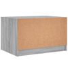 vidaXL Couchtisch mit Glast&uuml;ren Grau Sonoma 68x50x42 cm