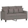 vidaXL 2-Sitzer-Sofa Taupe 120 cm Stoff