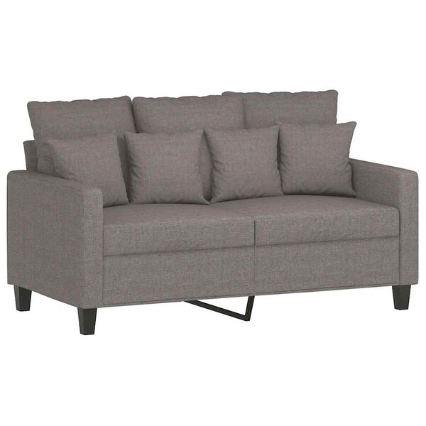 vidaXL 2-Sitzer-Sofa Taupe 120 cm Stoff