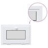 vidaXL Kellerfenster Innenseite Farbe Wei&szlig; RISOR 65 x 45 cm