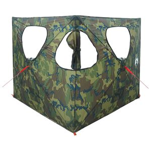 vidaXL Huntingzelt Tarnung 145 x 145 x 150 cm Polyester und Stahl