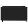 vidaXL 4-tlg. Garten-Lounge-Set mit Kissen Schwarz Poly Rattan