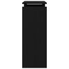 vidaXL Konsolentisch Schwarz Eichen-Optik 80 x 30 x 80 cm