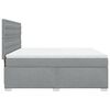 vidaXL Boxspringbett mit Matratze Hellgrau 180x200 cm Stoff