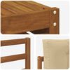 vidaXL Outdoor-Sofagarnitur mit Kissen 7 pcs Natur und Beige