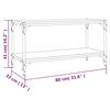 vidaXL TV-Schrank Grau Sonoma 80x33x41 cm Holzwerkstoff und Stahl