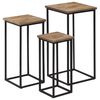 vidaXL Beistelltisch-Set 3-tlg. Recyceltes Teak
