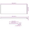 vidaXL Fensterbank Wei&szlig; 140 x 50 x 4,5 cm PVC