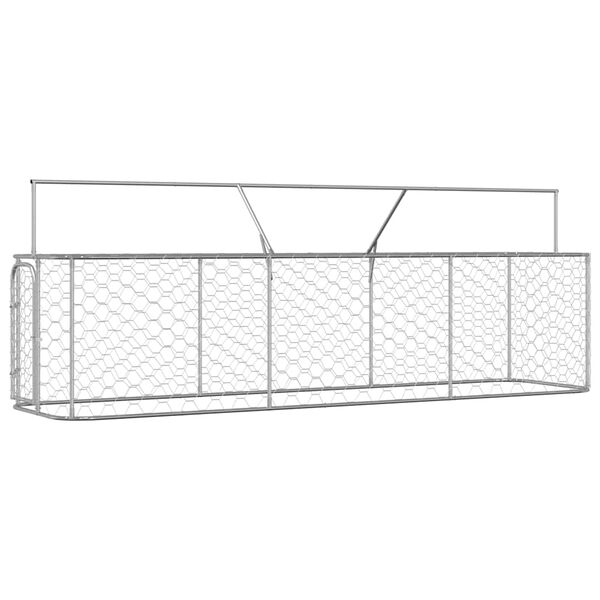 vidaXL Outdoor-Hundezwinger mit Dach 400x100x150 cm
